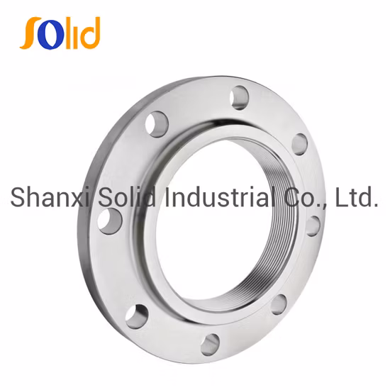 Atacado Profissional OEM BS, ANSI, JIS, DIN 304L Aço Inoxidável Aço Carbono A105 Pescoço de Solda Forjada 150lbs Rosca Forjada Flanges Preço de Fábrica